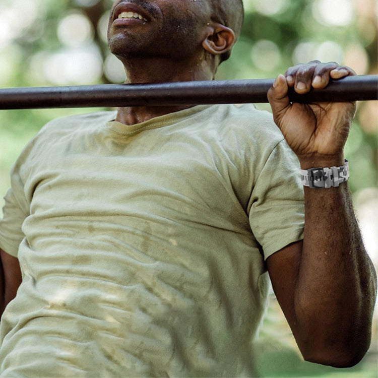 Helt Vildt Pænt Metal Og Silikone Universal Rem passer til Smartwatch - Blå#serie_8