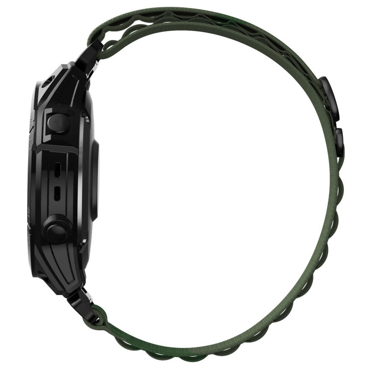 Garmin Fenix 7X / 7X Solar / Tactix 7 Pro Nylon Watch Band Adjustable 26mm Quick Release Wrist Strap - Army Green#serie_4