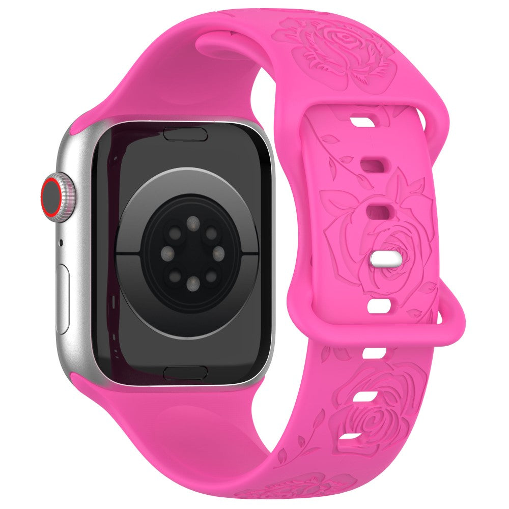 Holdbart Silikone Universal Rem passer til Apple Smartwatch - Pink#serie_11