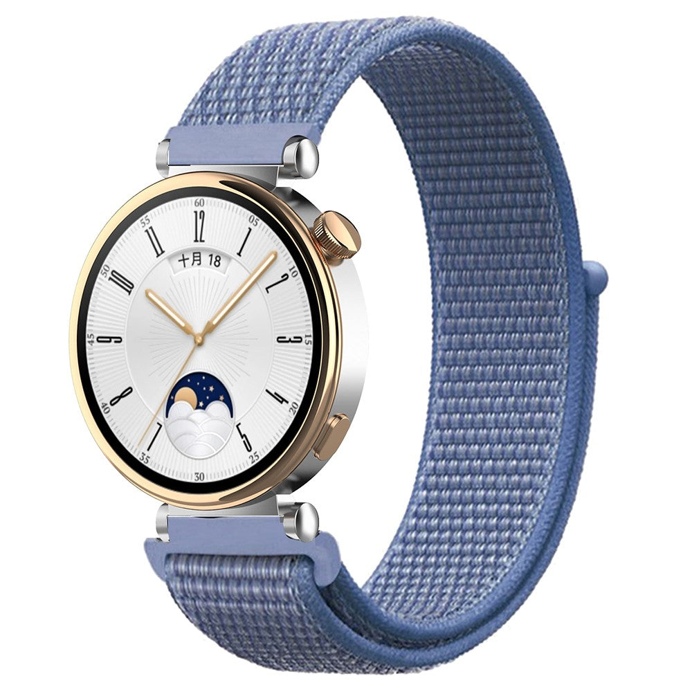 Huawei Watch GT 4 41mm / Garmin Venu 3S Watch Band 18mm Nylon Loop Adjustable Wrist Strap - Sea Blue#serie_12