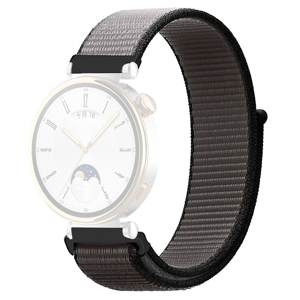 Huawei Watch GT 4 41mm / Garmin Venu 3S Watch Band 18mm Nylon Loop Adjustable Wrist Strap - Grey#serie_22