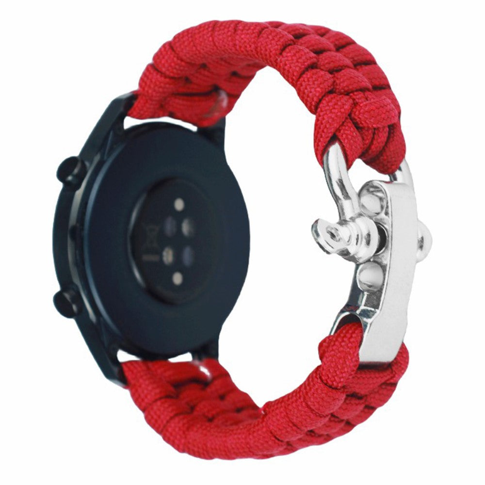 Huawei Watch GT4 46mm / Samsung Galaxy Watch3 45mm Watch Strap 22mm Braided Rope Wrist Band - Red#serie_5