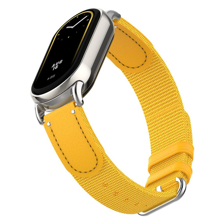 Xiaomi Smart Band 8 / Band 8 NFC Woven Canvas Smartwatch Strap Adjustable Watch Band - Yellow#serie_4