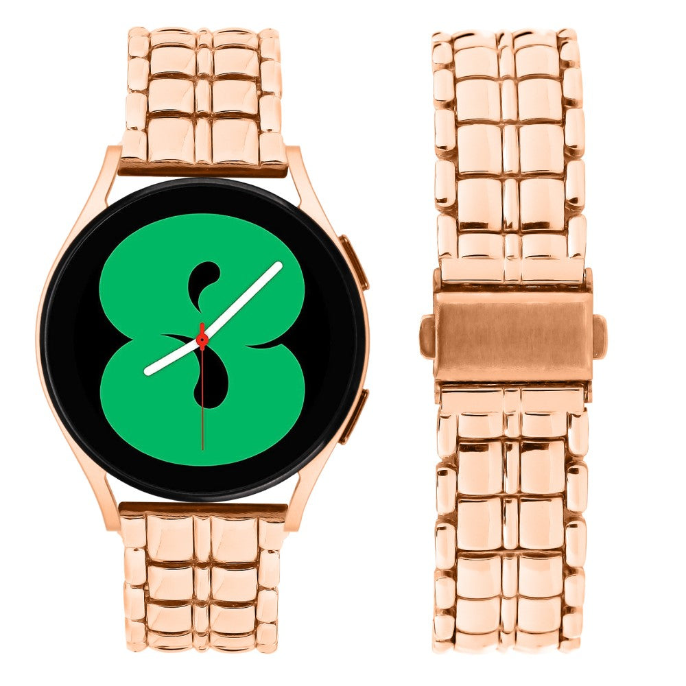 Rigtigt Fantastisk Metal Universal Rem passer til Samsung Smartwatch - Pink#serie_3