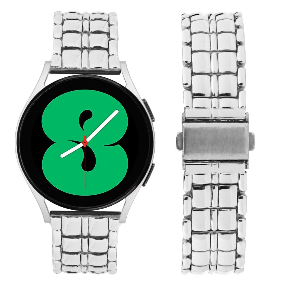 Holdbart Metal Universal Rem passer til Samsung Smartwatch - Sølv#serie_4