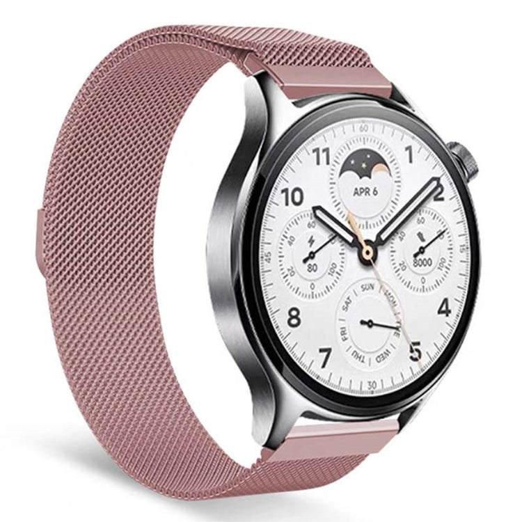 Meget Pænt Metal Universal Rem passer til Smartwatch - Pink#serie_7