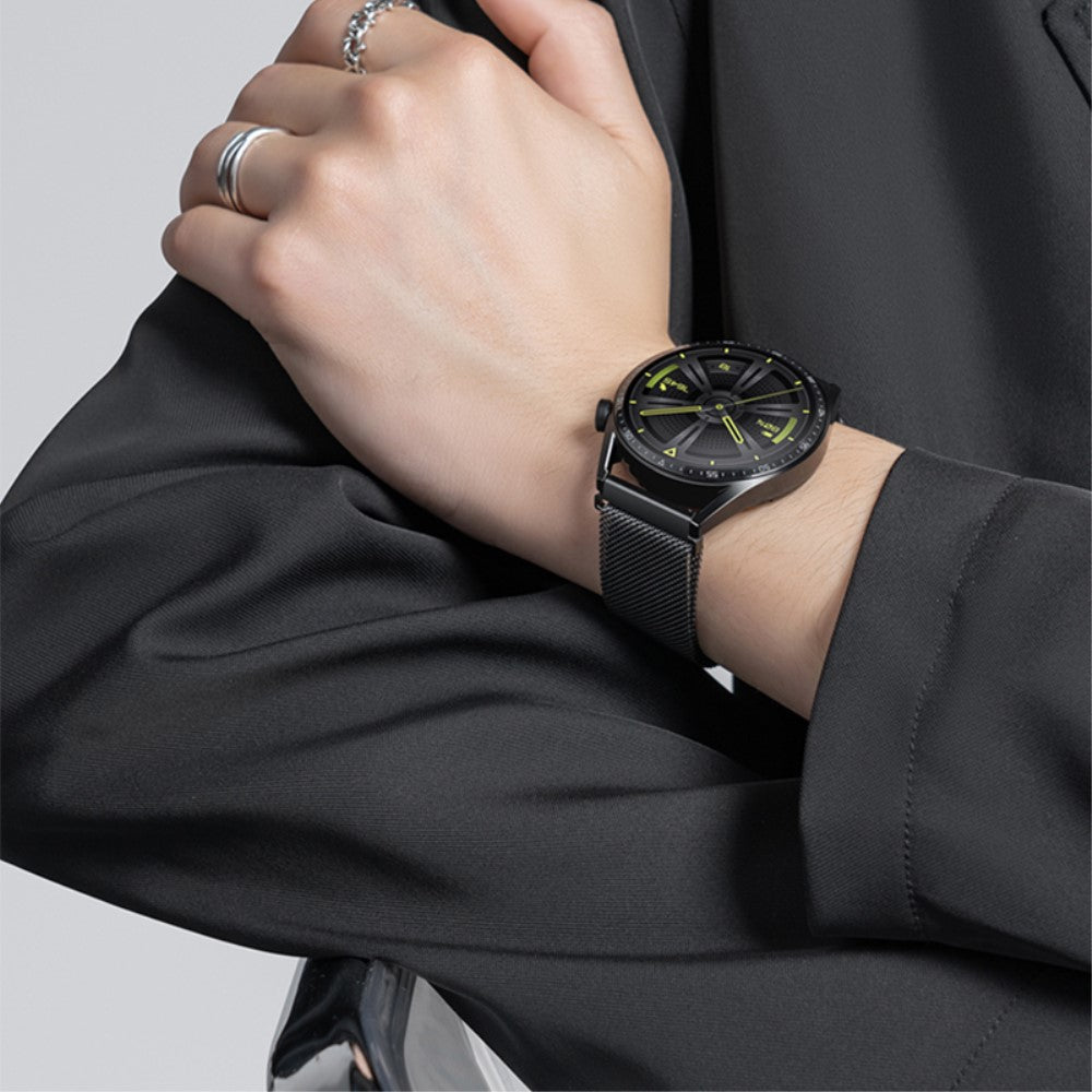 KALEBOL KLB-ML-001 Samsung Galaxy Watch6 / Garmin Venu Sq / Huawei Watch GT 4 41mm Metal Watch Strap 20mm Milanese Magnetic Watch Band - Rose Gold#serie_7