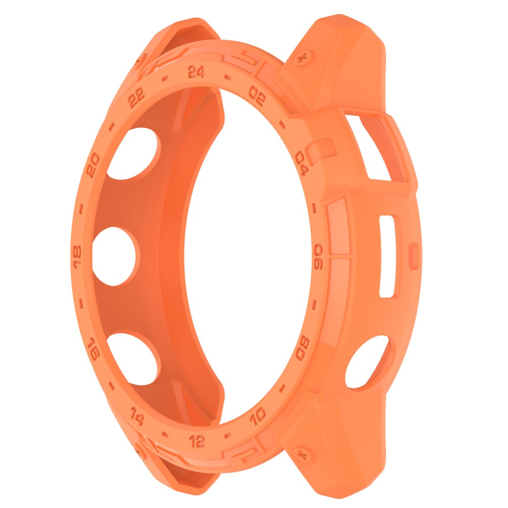 Garmin Tactix 7 AMOLED Flexible Bumper Case Protective Watch Cover Frame with Dial Plate - Orange#serie_2