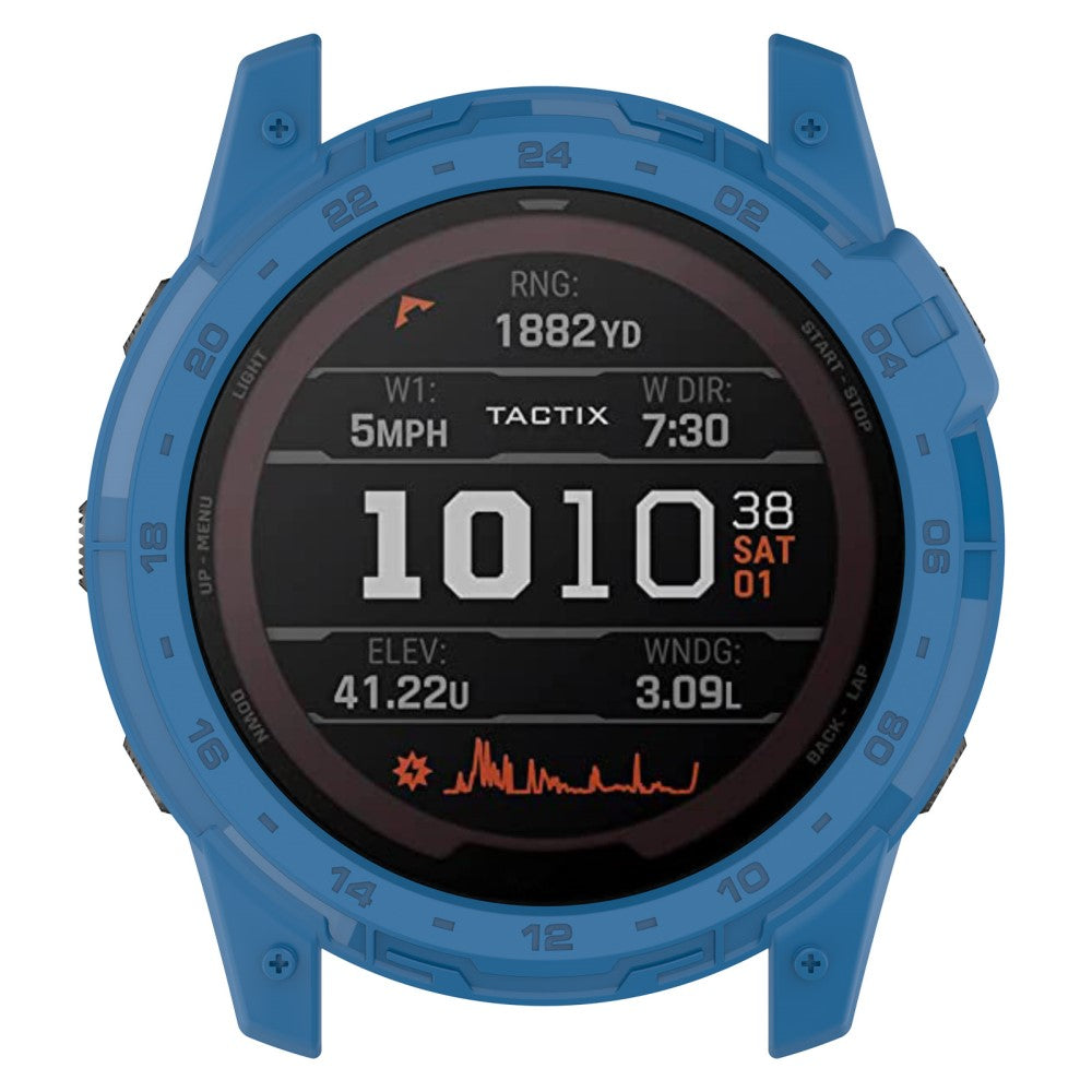 Beskyttende Silikone Bumper passer til Garmin Tactix 7 - Blå#serie_5