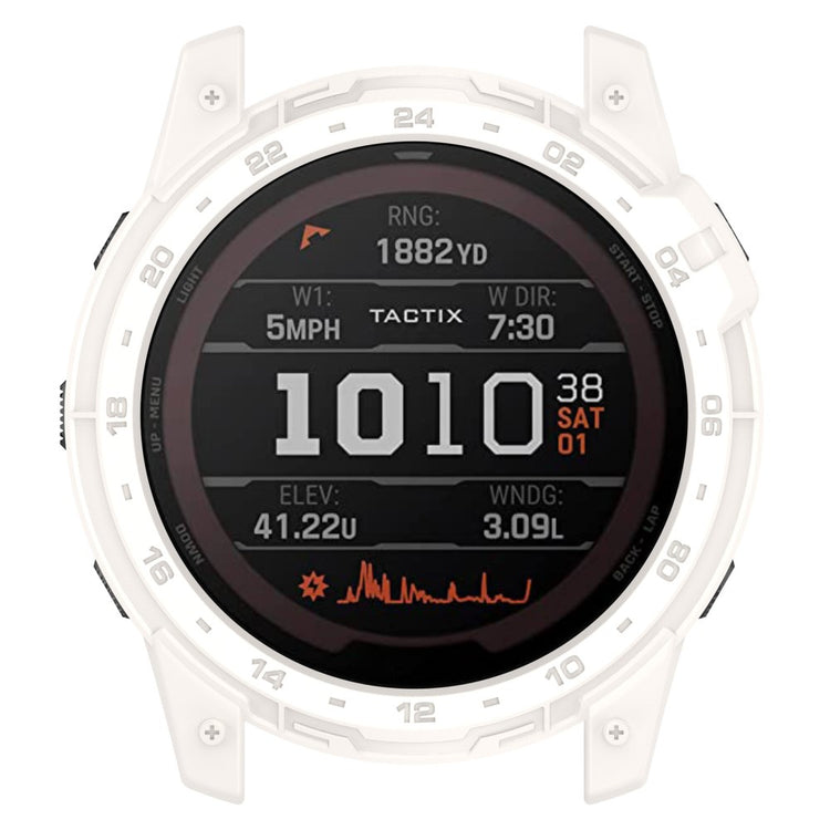 Beskyttende Silikone Bumper passer til Garmin Tactix 7 - Hvid#serie_6