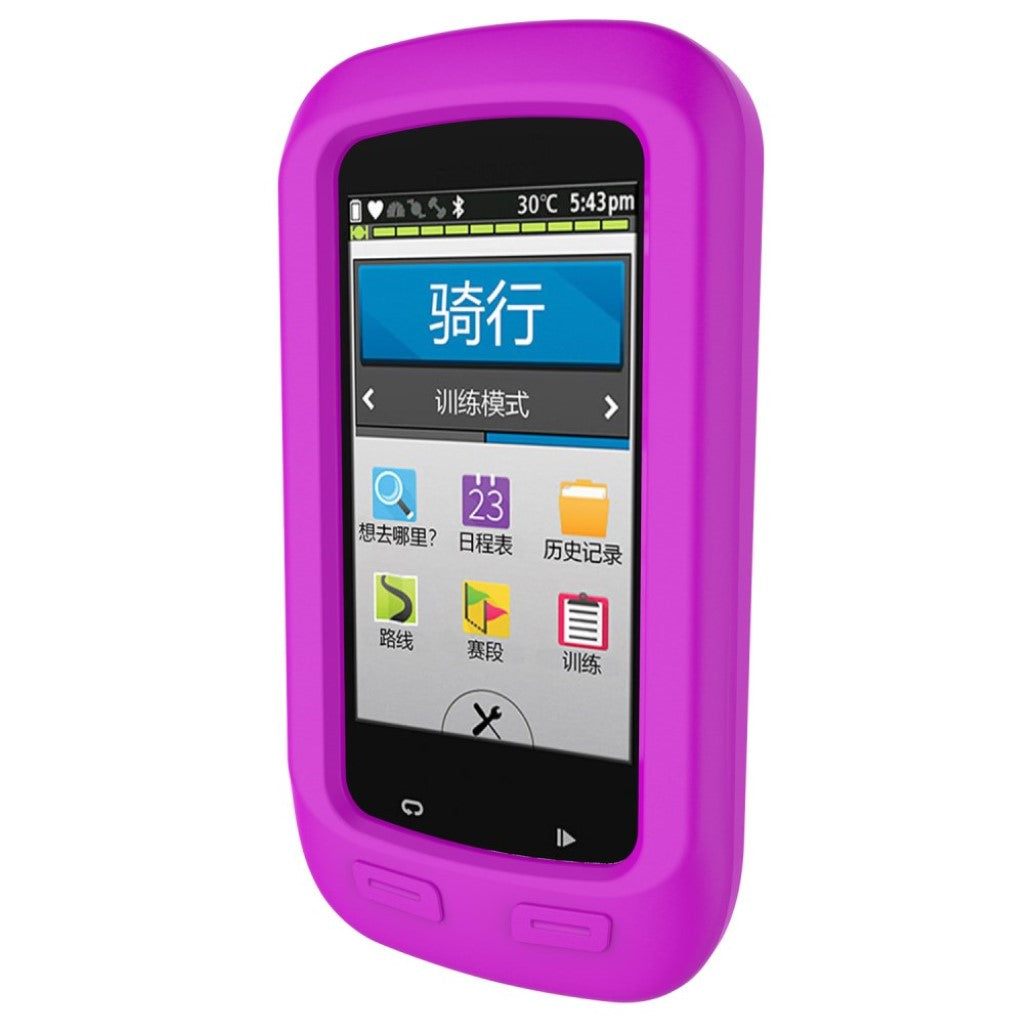 Mega Godt Garmin Edge 1000 Silikone Cover - Lilla#serie_1