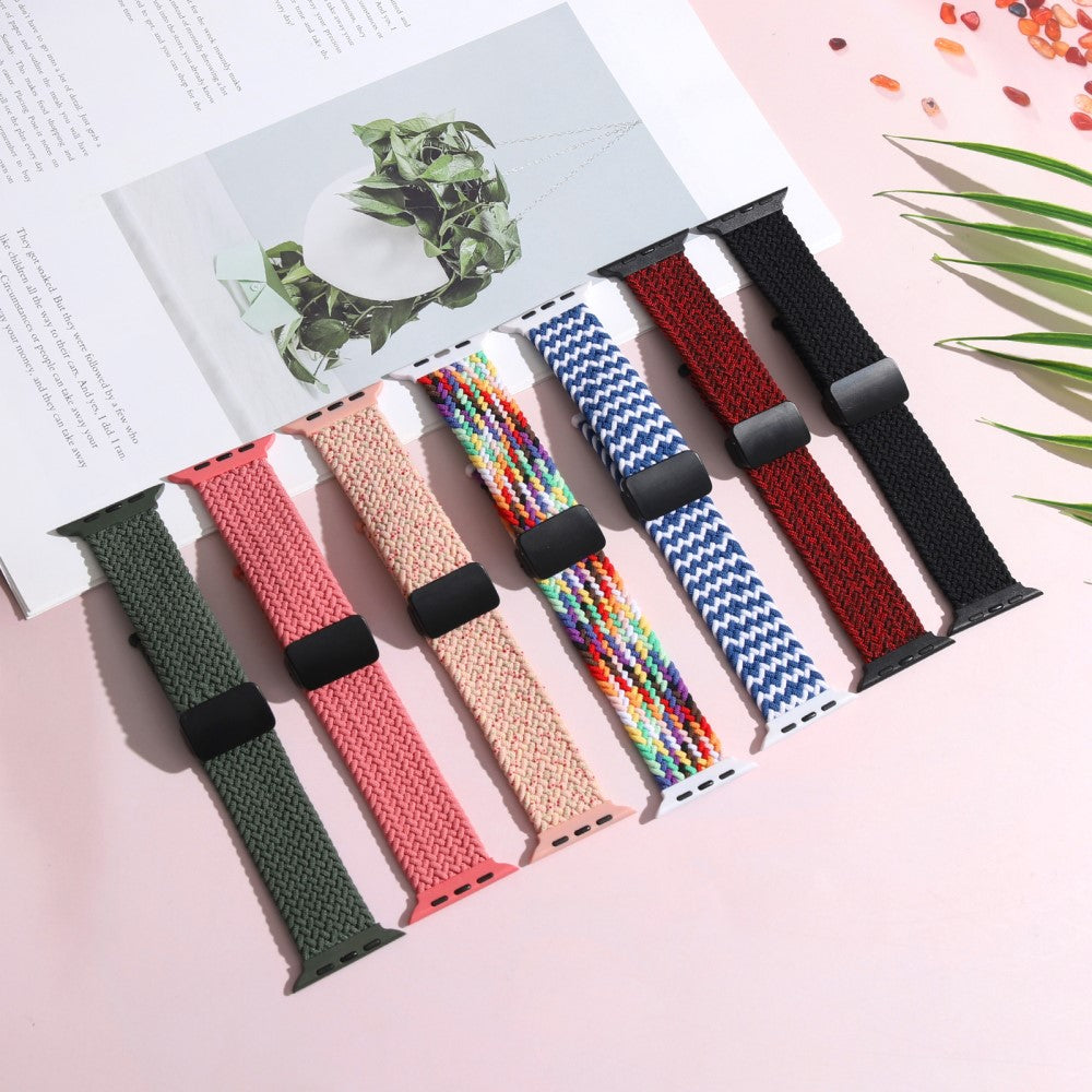 Godt Nylon Universal Rem passer til Apple Smartwatch - Rød#serie_3