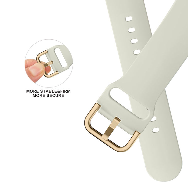 Flot Silikone Universal Rem passer til Apple Smartwatch - Sølv#serie_7