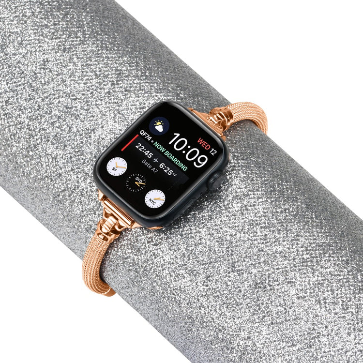 Rigtigt Fantastisk Metal Universal Rem passer til Apple Smartwatch - Pink#serie_3