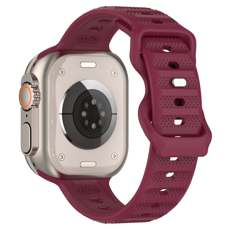 Eminent Metal Og Silikone Universal Rem passer til Apple Smartwatch - Rød#serie_7