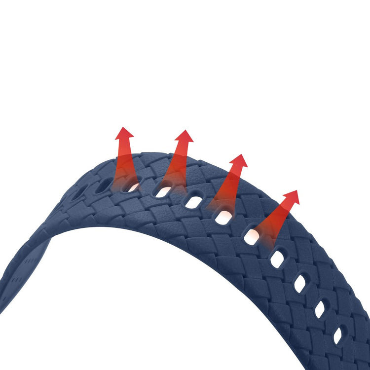 Metal Og Silikone Universal Rem passer til Apple Watch Series 8 (45mm) / Apple Watch Series 7 45mm - Blå#serie_3