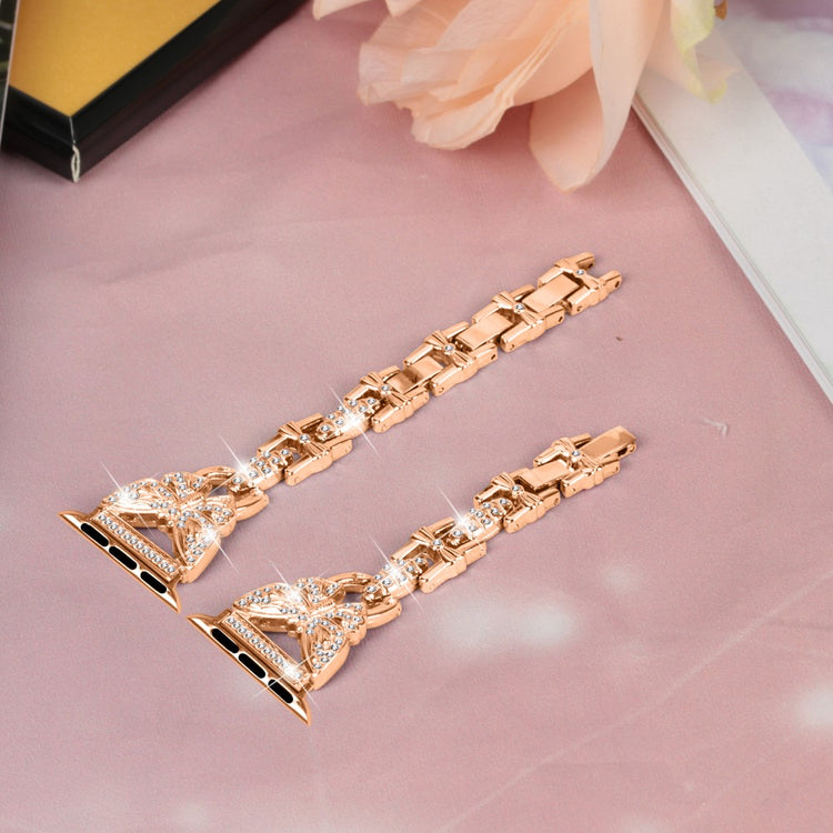 Flot Metal Universal Rem passer til Apple Smartwatch - Pink#serie_3