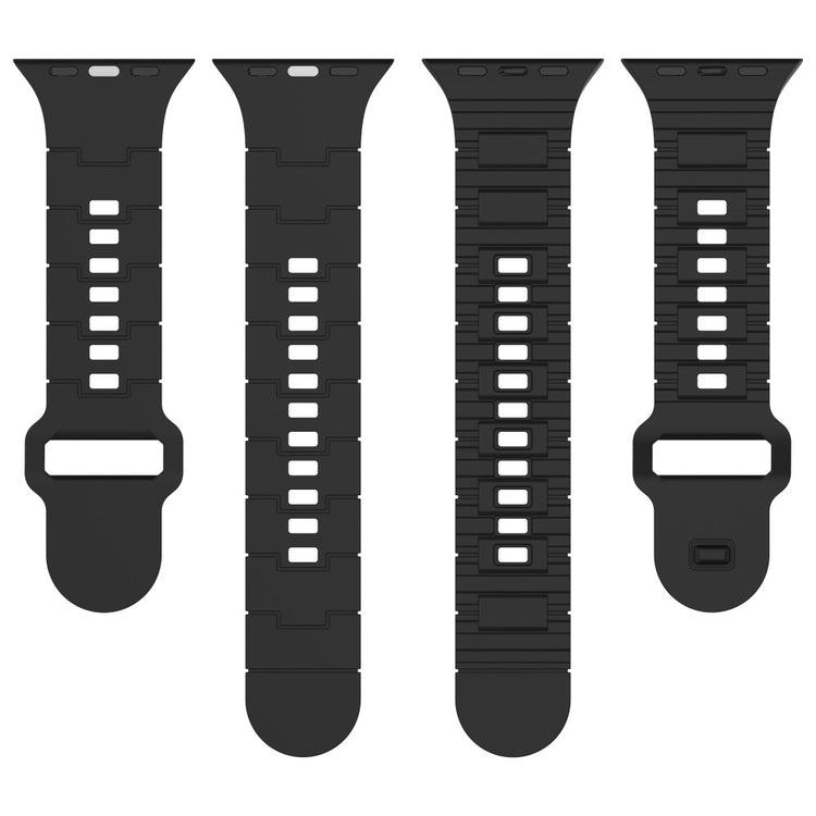 Mega Fed Silikone Universal Rem passer til Apple Smartwatch - Blå#serie_4