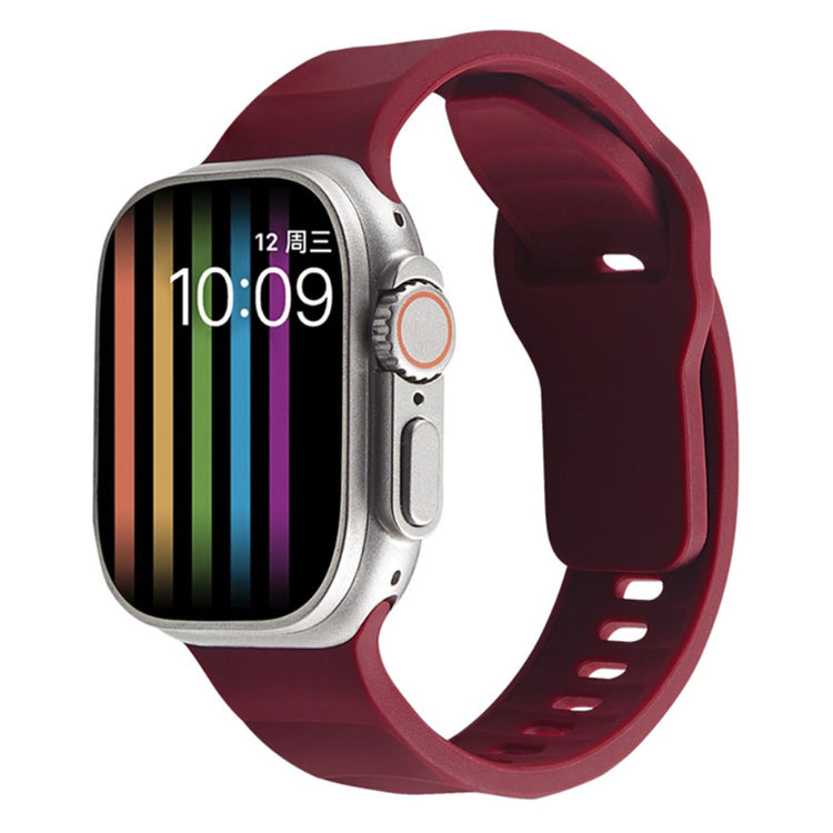 Mega Elegant Silikone Universal Rem passer til Apple Smartwatch - Rød#serie_1