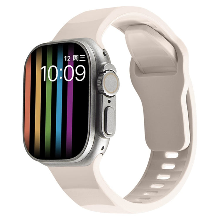Mega Elegant Silikone Universal Rem passer til Apple Smartwatch - Hvid#serie_12