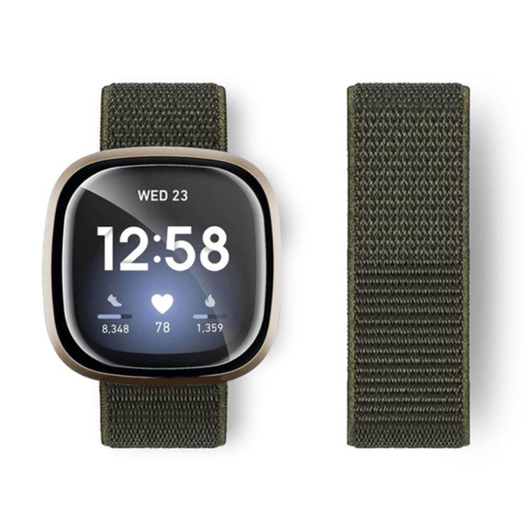 Fitbit Sense 2 / Versa 4 nylon strap - Army Trouser Khaki#serie_14