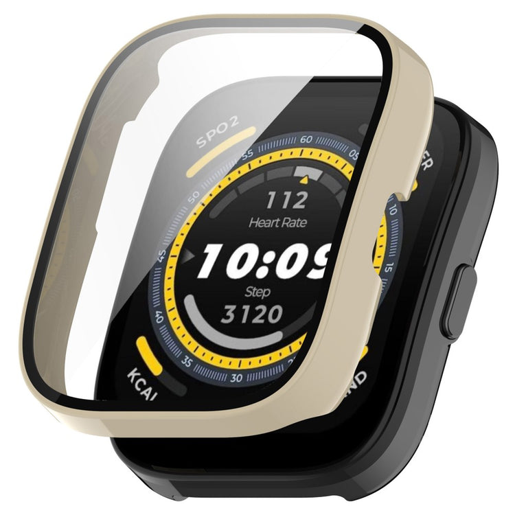 Amazfit Bip 5 protective cover with tempered glass - Ivory White#serie_5