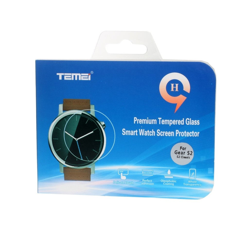 Samsung Gear S2 Hærdet Glas Skærmbeskytter - Rød#serie_220