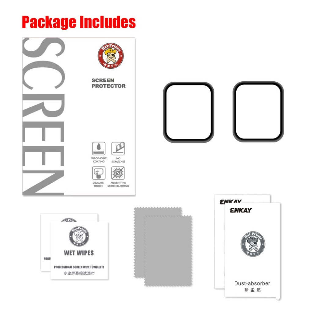 2stk Apple Watch Series 4 40mm / Apple Watch 40mm Hærdet Glas Skærmbeskytter - Gennemsigtig#serie_210