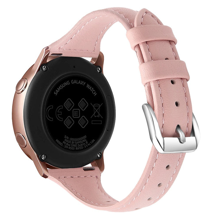 20mm Universal simple genuine leather watch strap with - Rose Pink#serie_10