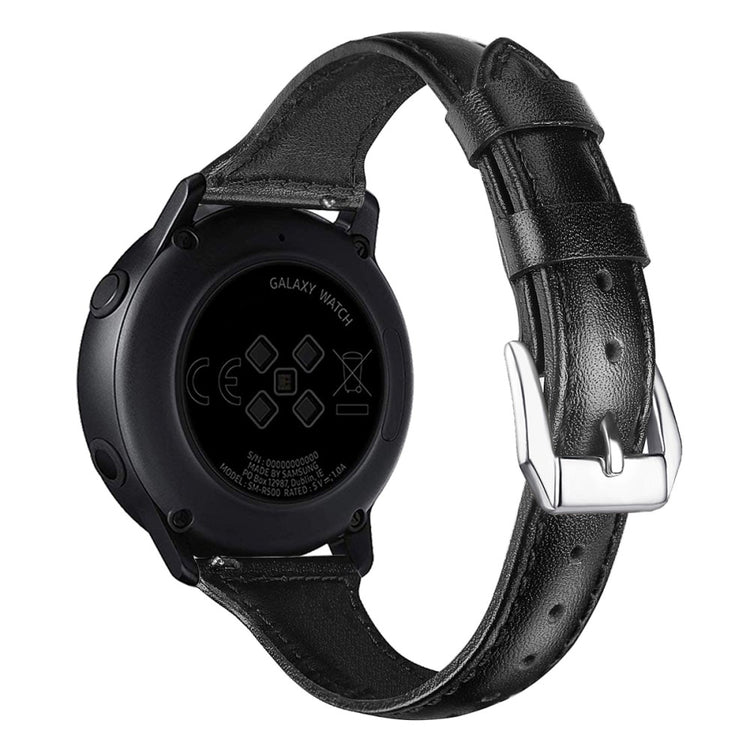 20mm Universal patterned genuine leather watch strap with - Black#serie_6