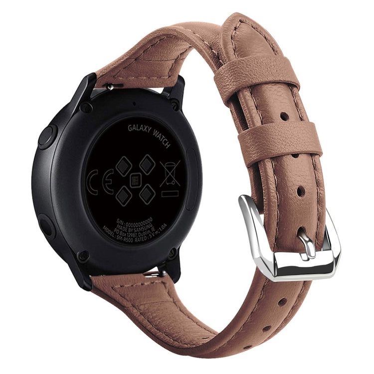 20mm Universal simple genuine leather watch strap with - Coffee#serie_8
