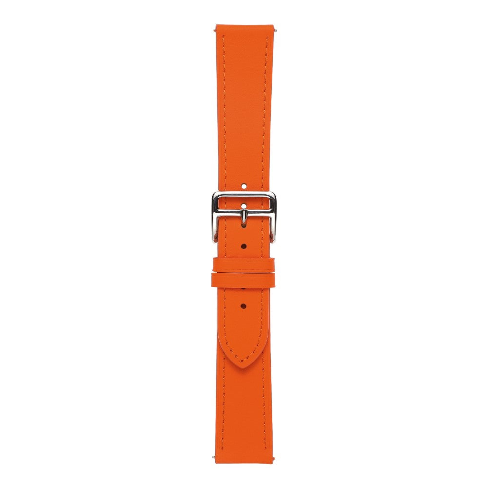 20mm Universal textured genuine leather watch strap - Orange#serie_1