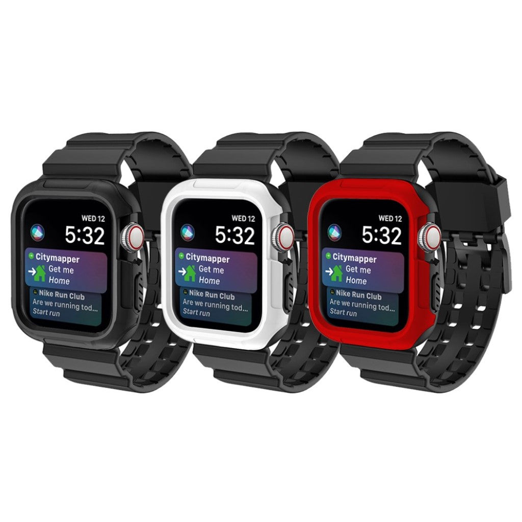 Helt vildt nydelig Apple Watch Series 4 40mm Silikone Rem - Sort#serie_1