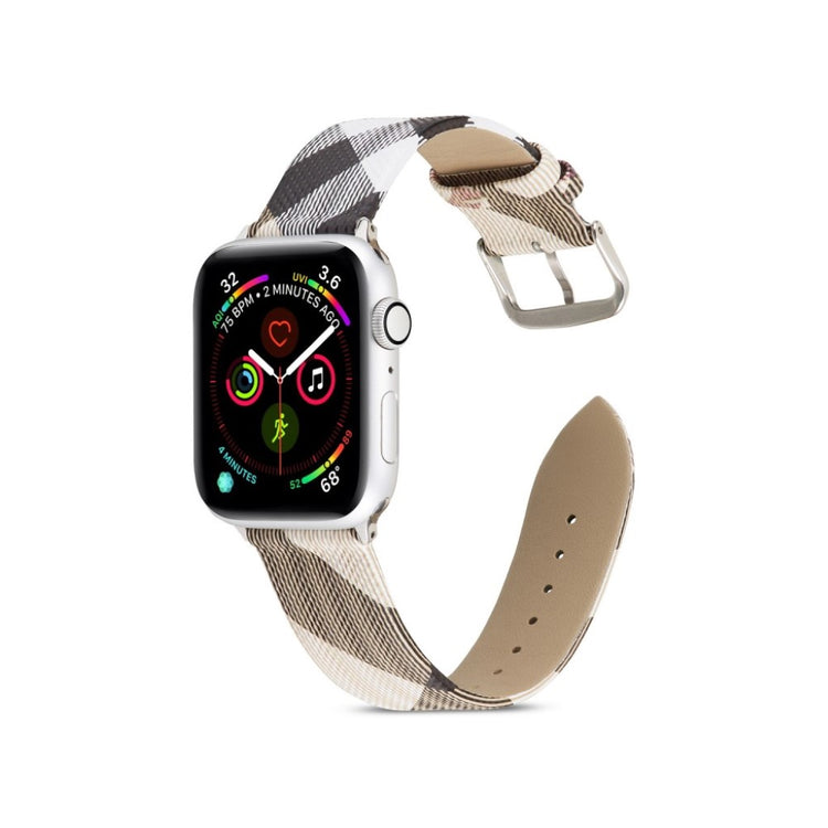 Apple Watch Series 5 40mm / Apple Watch 40mm Ægte læder Rem - Flerfarvet#serie_1