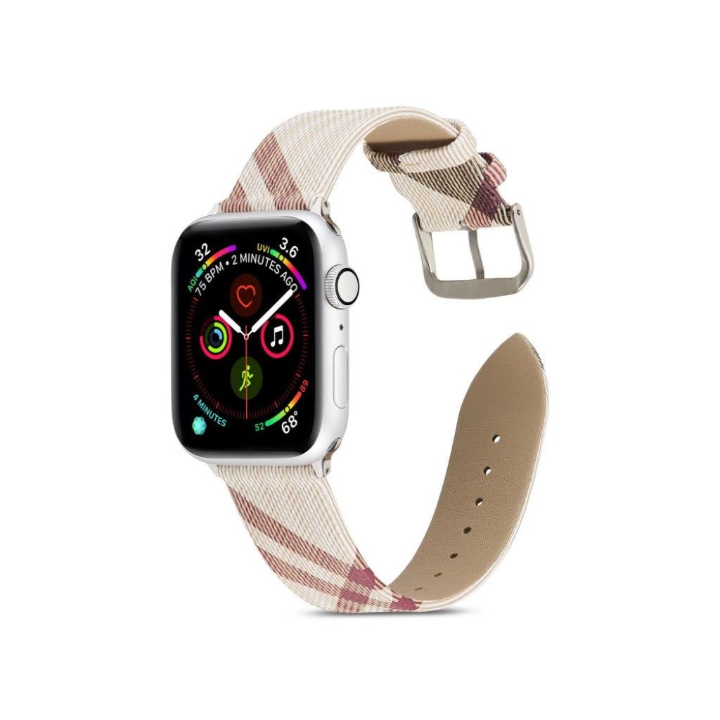 Apple Watch Series 5 40mm / Apple Watch 40mm Ægte læder Rem - Flerfarvet#serie_2