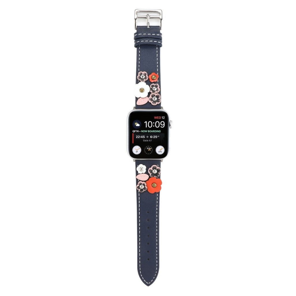 Apple Watch Series 5 44mm / Apple Watch 44mm Ægte læder Rem - Flerfarvet#serie_4