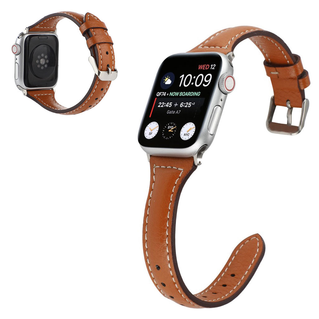 Mega nydelig Universal Apple Kunstlæder Rem - Brun#serie_4