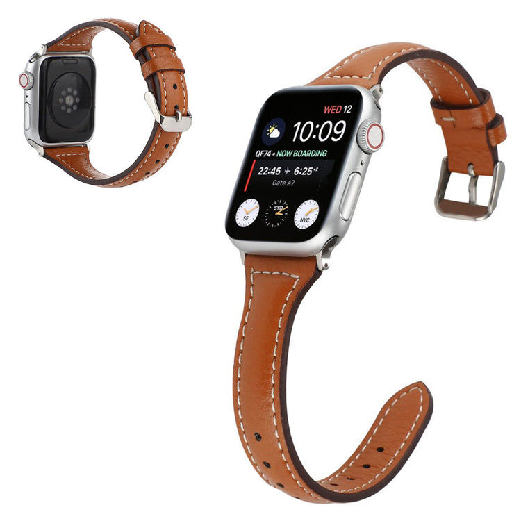 Mega nydelig Universal Apple Kunstlæder Rem - Brun#serie_4