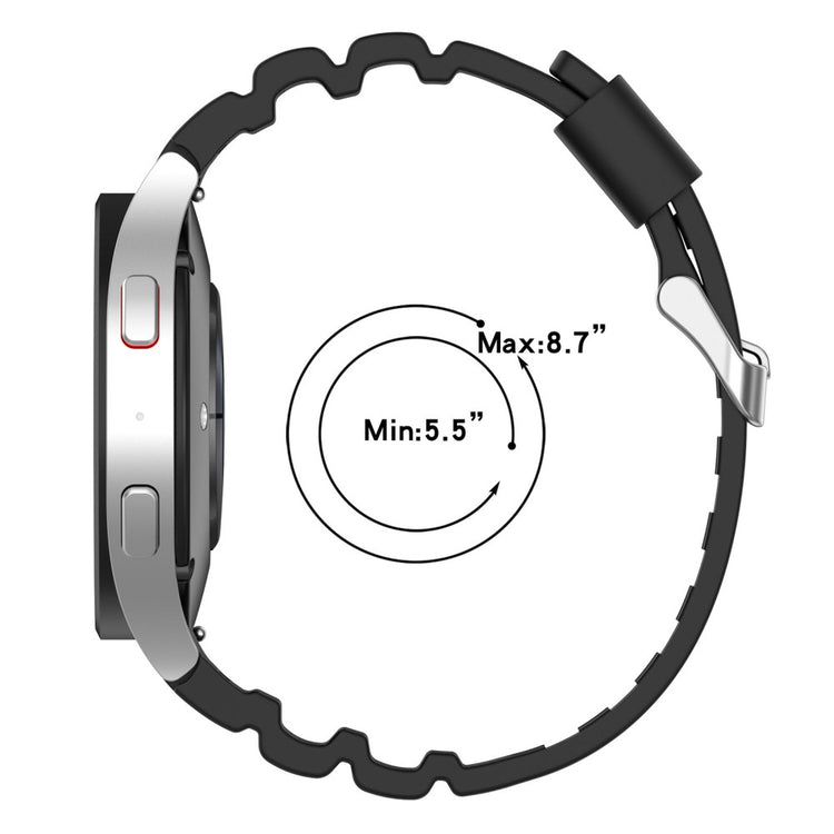 Samsung Galaxy Watch 5 (44mm) / Samsung Galaxy Watch 4 (44mm) Silikone Rem - Sort#serie_1