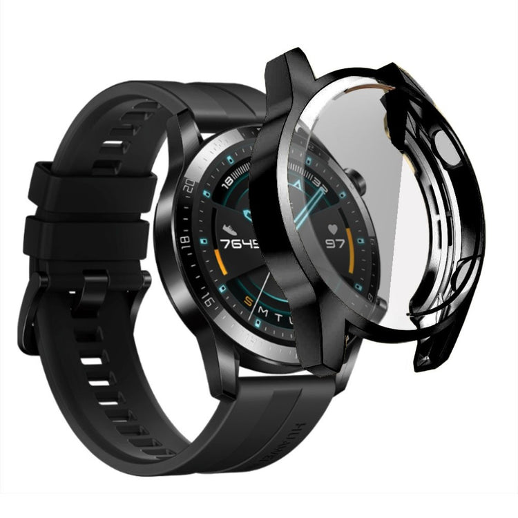Mega Fed Huawei Watch GT 2 46mm Silikone Cover - Sort#serie_1