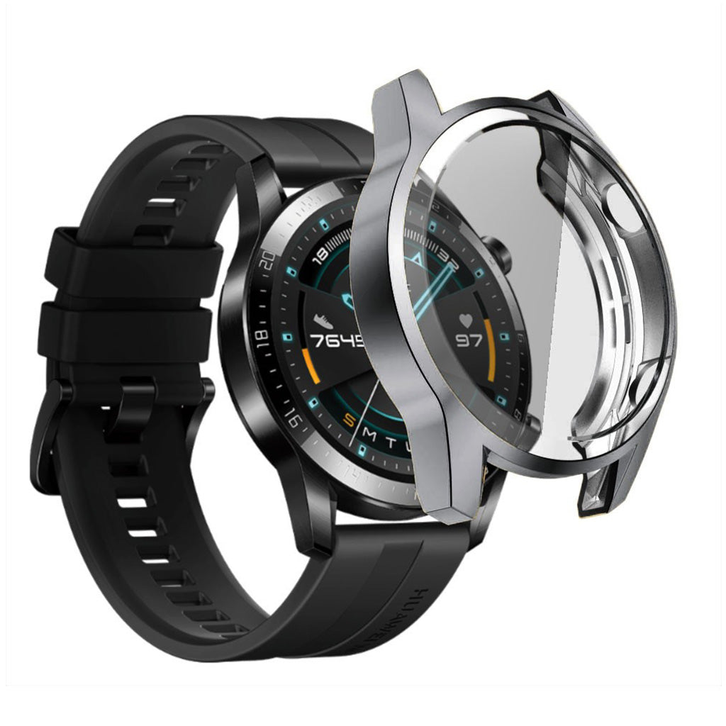 Mega Fed Huawei Watch GT 2 46mm Silikone Cover - Sølv#serie_4