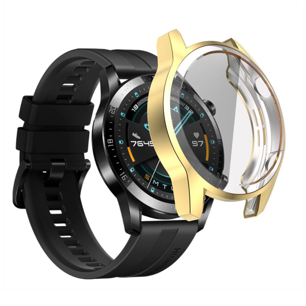 Mega Fed Huawei Watch GT 2 46mm Silikone Cover - Guld#serie_6