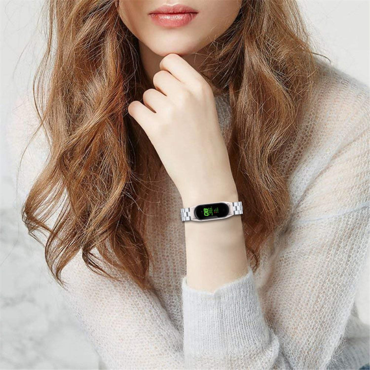 Super cool Xiaomi Mi Band 7 Metal Urrem - Sølv#serie_010