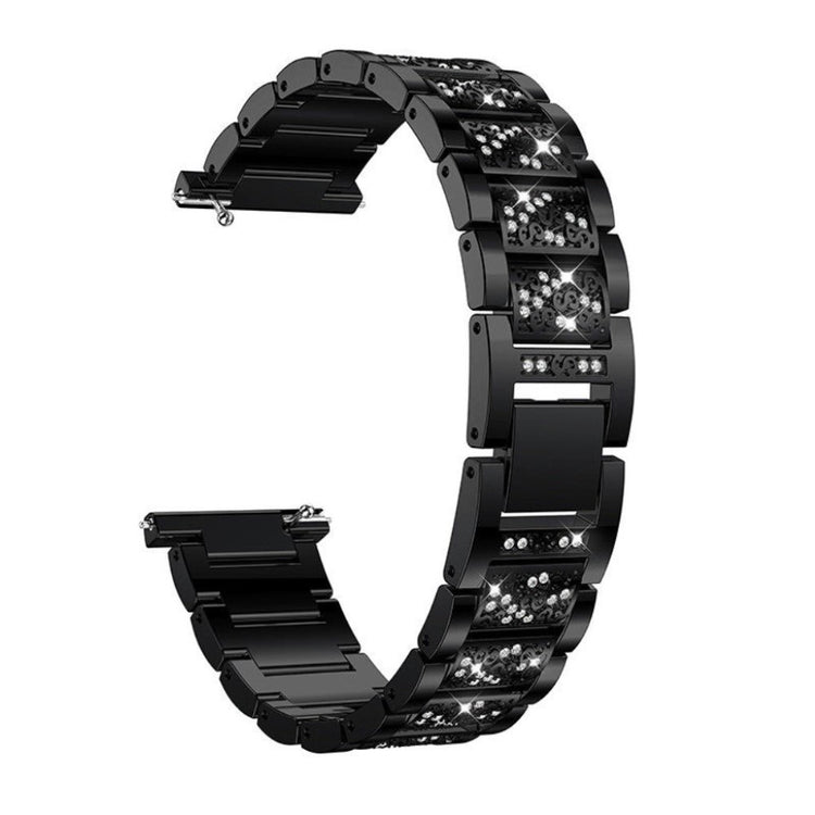 Super cool Fitbit Versa Metal og Rhinsten Rem - Sort#serie_5