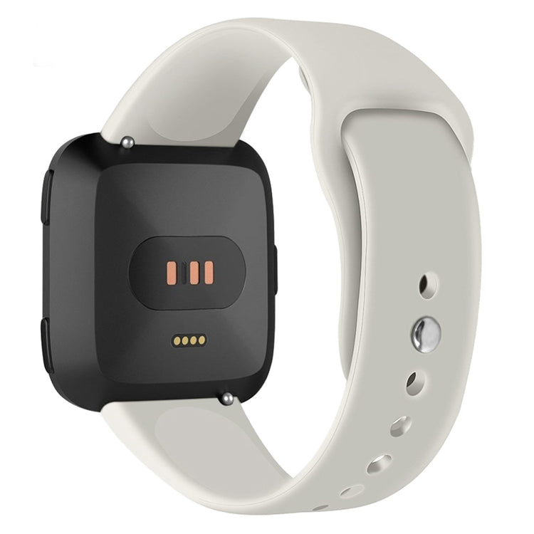 Helt vildt sejt Fitbit Versa Lite Silikone Rem - Beige#serie_3