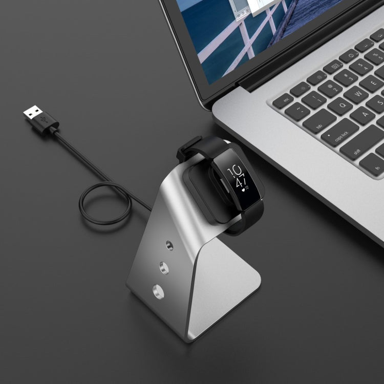 Metal Fitbit Ace 2 / Fitbit Inspire Ladestation - Sølv#serie_1
