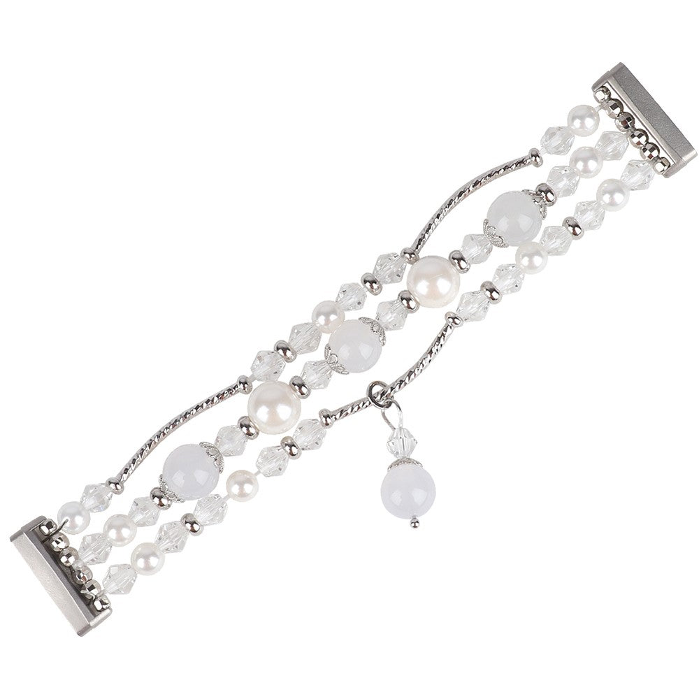 Vildt skøn Fitbit Sense 2 / Fitbit Versa 4 Plastik Rem - Hvid#serie_1