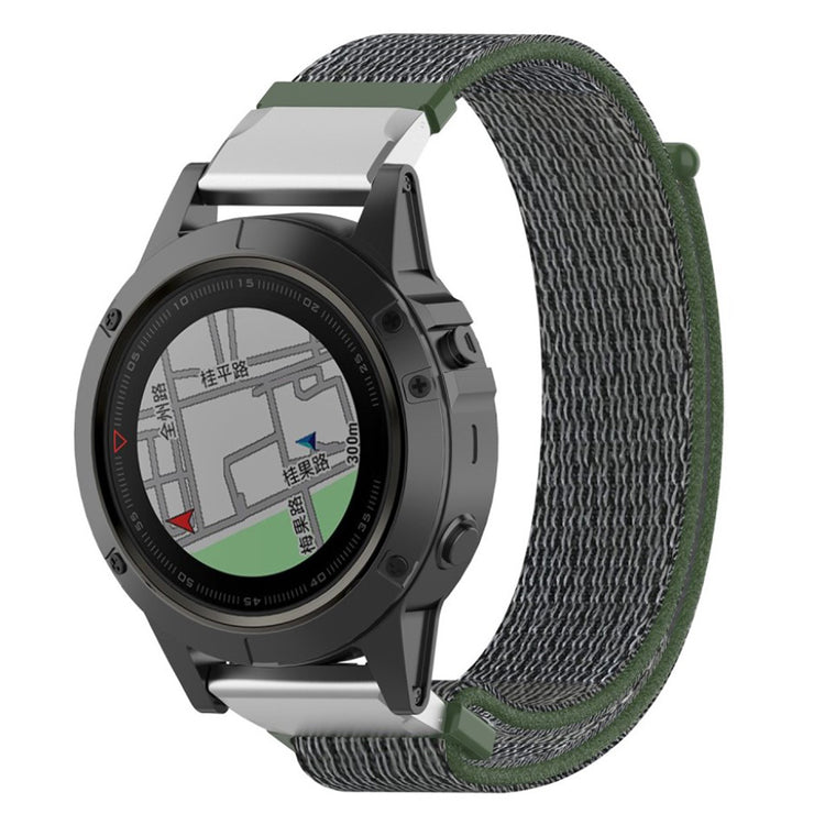 Nydelig Universal Garmin Nylon Rem - Sølv#serie_8