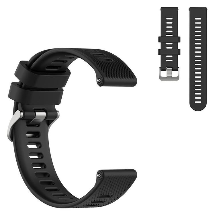 Garmin Forerunner 158 / Garmin Forerunner 55 Silikone Rem - Sort#serie_5
