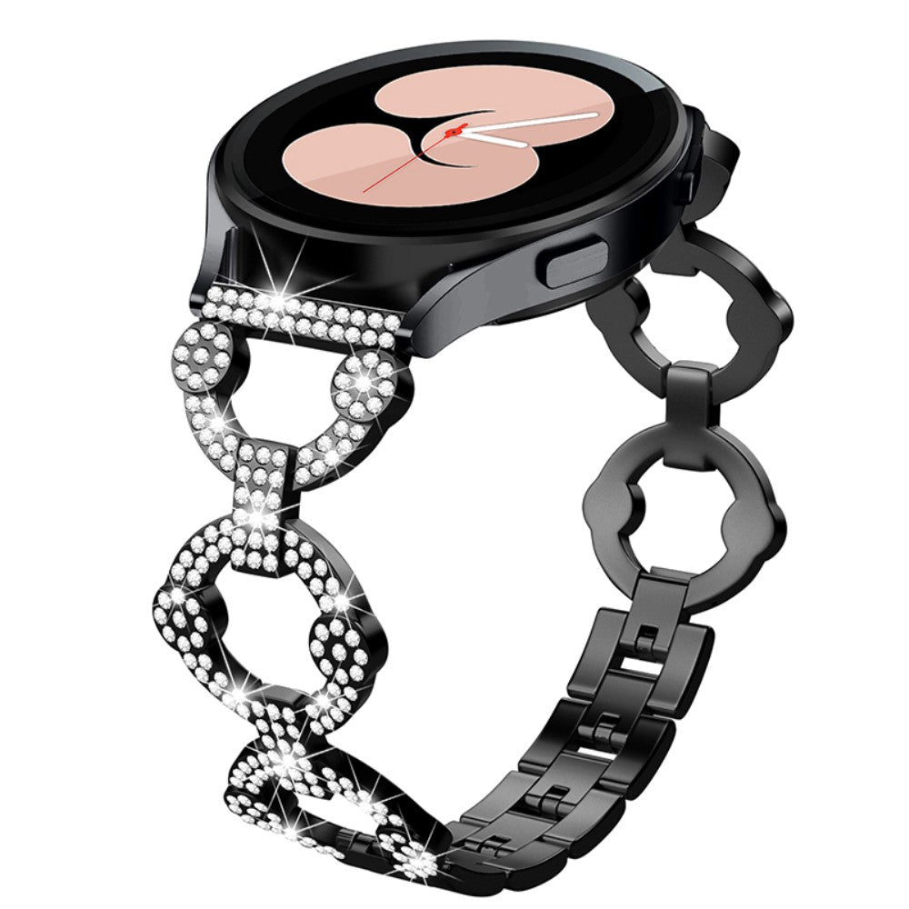 Garmin Vivoactive 3 / Garmin Vivoactive 3 Music Metal og Rhinsten Rem - Sort#serie_1